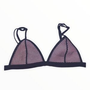 NUDE PINK NETTED BIKINI TOP